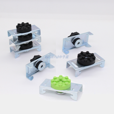 Ceiling grid components Furring Channel silicon rubber resilient sound isolation clip for Drywall and ceiling
