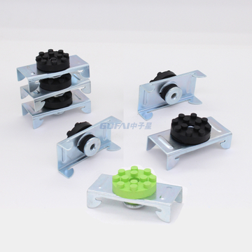 Ceiling grid components Furring Channel silicon rubber resilient sound isolation clip for Drywall and ceiling