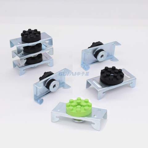 Ceiling grid components Furring Channel silicon rubber resilient sound isolation clip for Drywall and ceiling