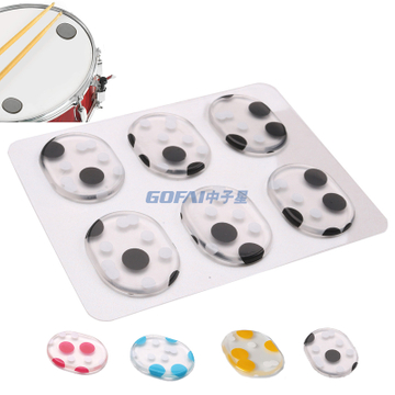 Reusable Soft Self Adhesive Drum Dampeners Silicone Pads Drum Mute Pads for Drums Tone Control