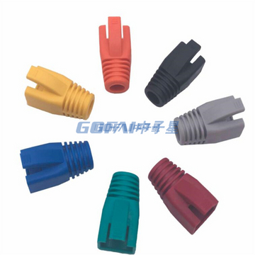 Network RJ45 Cat6A Cat7 Cat8 Cable Boots 8mm 8.5mm Big Size Diameter RJ45 Modular Plug Protection Plastic Sleeves PU Material SR Sheath