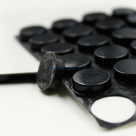 Adhesive Clear Anti Slip with Cushion Back Black Silicon Rubber Bumper Foam Gasket Pad Feet Sheet Dots for 3m Adhesive Rubber