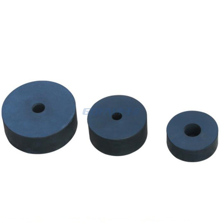 Rubber Shock Absorber Cushion Round Air Conditioner Fan Water Pump Soundproof Shockproof Stepping Machinery Black Industrial Rubber Bumper