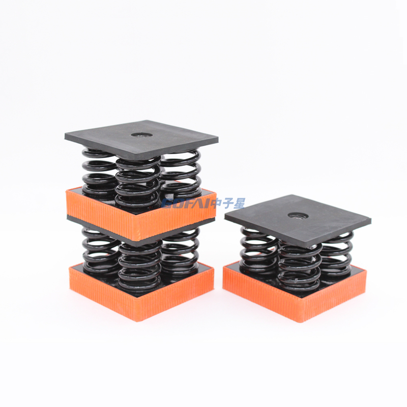 Spring Vibration Isolator Rubber Shock Abosorer for Floor/ Soundproofing Floor Rubber Block/ Spring Rubber Anti-Vibration Bumper Pad