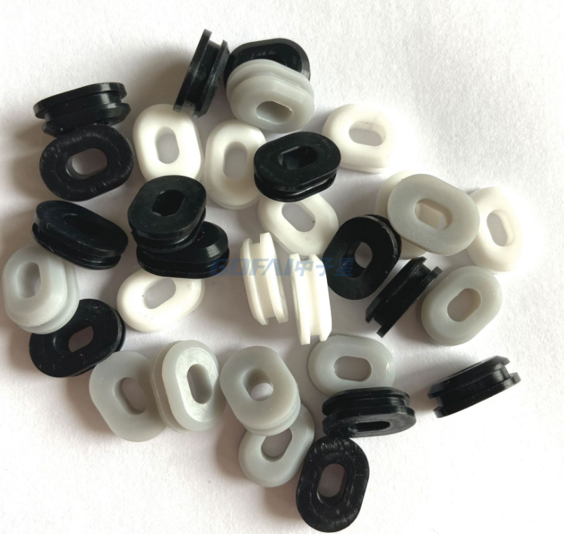 Custom Rubber Sealing Plug Silicone Grommet Recessed Bumper 