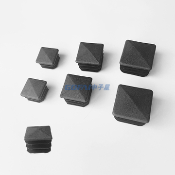 20mm 25mm 30mm 40mm Square Furniture Tower Type PE Insert Diamond Head Plastic Pipe End Cap for Chair Desk Leg Steel Tube