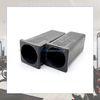Square 30 to Round 25 Plastic Sliding Sleeve Bushing for Computer Desk Leg/Gym Equipment Accessories 25 to 19 Hollow Tube Bushing