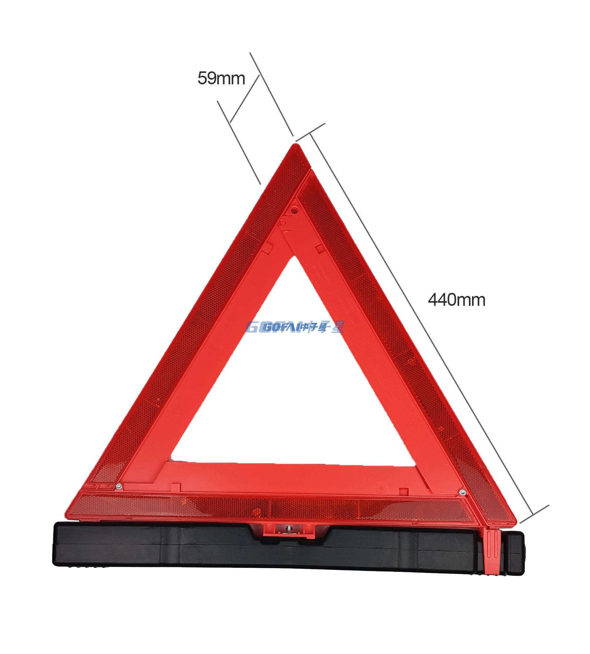 Folding reflective tripod warning sign/DOT certified car reflective folding tripod three pack/Car accessories