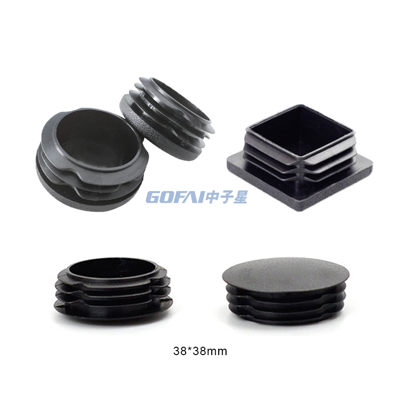1.5 inch Tube Plug Insert for Furniture Chair Leg Steel Fence Post/ 38.1mm Pipe Tube Cover Furniture Slide End Cap