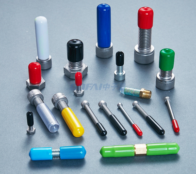 High Temp Silicone Rubber Thread Screw Protective End Cap for Powder Coating Custom Painting Anodizing