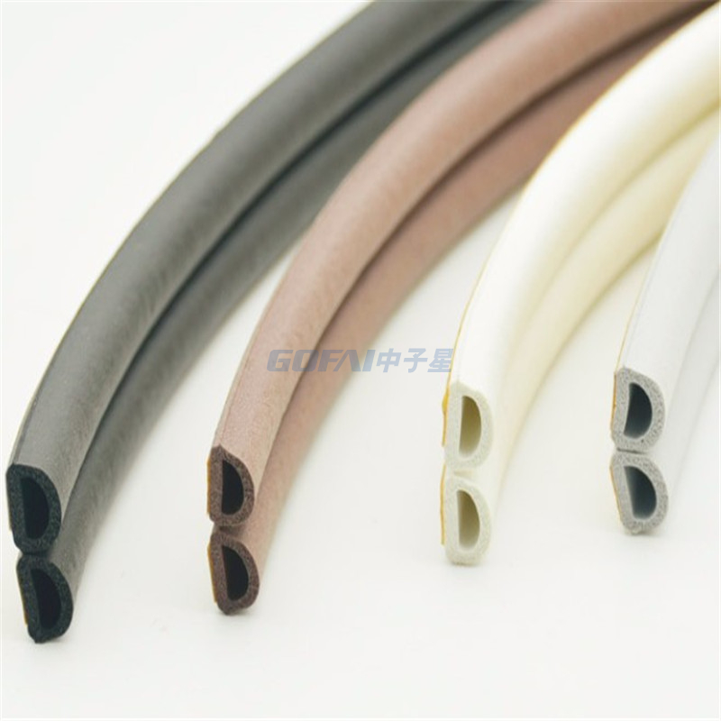 Multi-purpose Large Side Bulb Push-on Weatherproof Epdm Composite Rubber Sealing Profile For Cabinet
