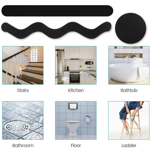 Clear Safety Protection Self-Adhesive Anti-Slip Shower Stickers For Bathtub Bathroom Stairs