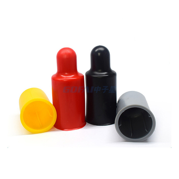Hexagon M14 - M70 Black Nylon Domed Double Nut Protection Cap