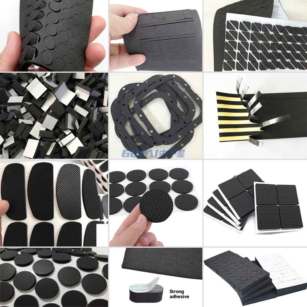 Supplier Heat Resistant Silicone Rubber Furniture Bumper Pads Anti-Slip Foot with 3M Glue