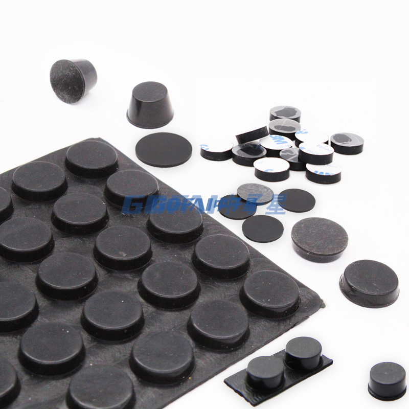 Round Self-Adhesive Silicone Rubber Feet Small Clear Non Slip Bumpers Door Pad with 3M Glue