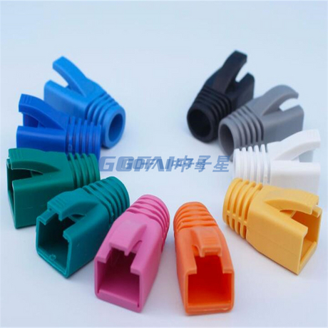 Super Ca5 Cat6 Cat7 Cat8 Protective Sleeve Broadband Crystal Head RJ45 Sheath Network Cable Connector