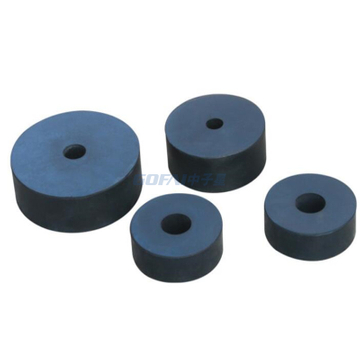 Rubber Shock Absorber Cushion Round Air Conditioner Fan Water Pump Soundproof Shockproof Stepping Machinery Black Industrial Rubber Bumper