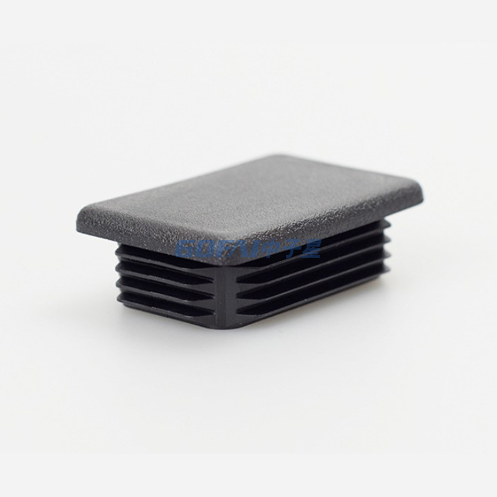 Plastic Pipe End Cap 10*20 15*20 50* 100 Rectangular Plastic Hole Plugs Pipe Inserts for Furniture Metal Tube Chair Leg