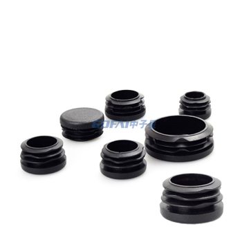 10 12 15 16 22 30 32 38 40 50 60 76.2 80 100mm Round Furniture Plastic Pipe End Cap Tube Insert Hole Plug for Steel Tube Chair Desk Leg