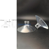 20 25 30 40 45 50 60 63mm Clear Mushroom Head PVC Suction Cup with Hook Transparent PVC Sucker for Car Glass Table