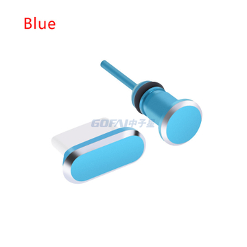 Metal Dust Plug Phone Accessories Charging Port Earphone Jack 3.5 For Xiaomi Samsung S8 S9 Micro Type C For IPhone X 8 7 Plus 6