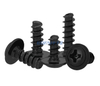 Stainless Steel Carbon Steel Black Zinc/ Bright Nickel Cross Round Head Self Tapping Flat Tail Screw