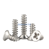 304 316 Stainless Steel Carbon Steel Nickelage Black Cross Countersunk Head Flat Tail Tapping Screws