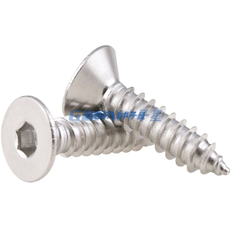 304 Stainless Steel Screw / Hexagonal Screw / M2/M3/M4 Countersunk Head Self-tapping Screw