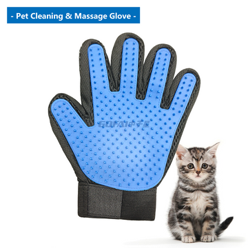 Pet Grooming Glove - Deshedding Brush for Dogs Cats, Gentle Hair Remover & Massage Mitt