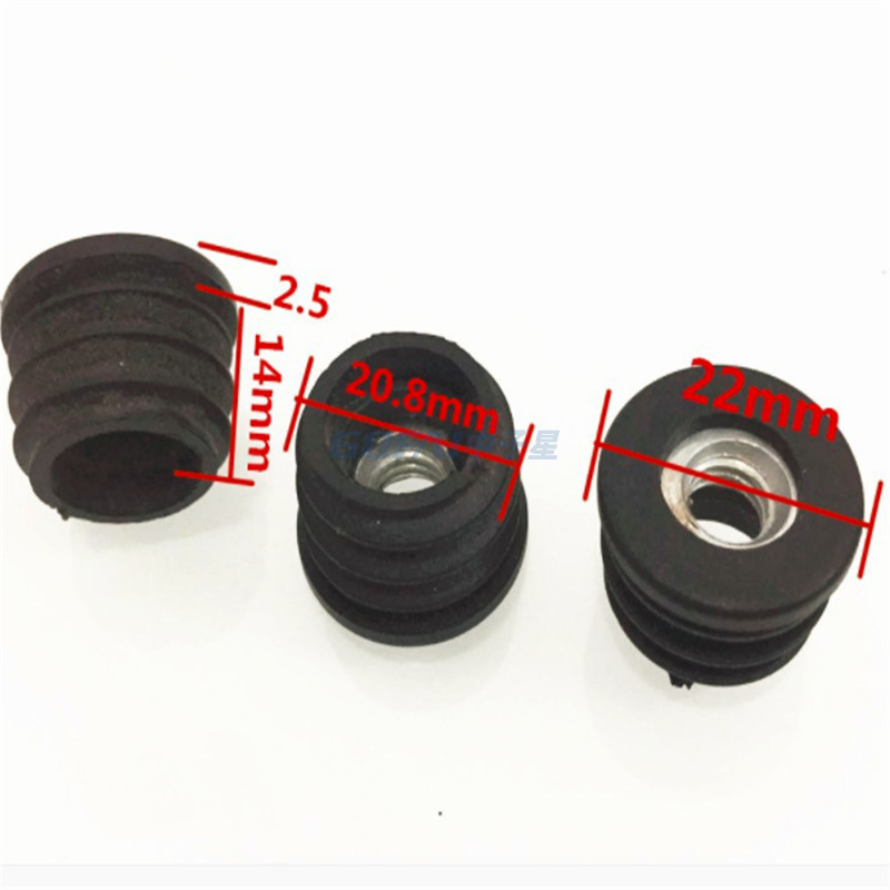 Various Customized BLACK RUBBER Multi Purpose End Cover Foot Stopper Feet For Tubular Feet | Table & Chairs