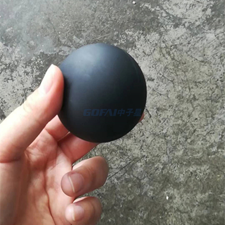 Good Quality Black Neoprene Silicone Solid Rubber Ball with Hole Made in China