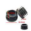 High Quality 1" 25mm Round Plastic Insert Hole Plug PE Plastic Tube End Cap for Furniture Steel Tube Chair Leg