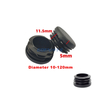 10 12 15 16 22 30 32 38 40 50 60 76.2 80 100mm Round Furniture Plastic Pipe End Cap Tube Insert Hole Plug for Steel Tube Chair Desk Leg