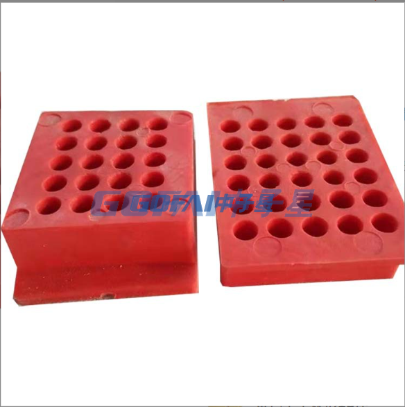 Custom Gymnasium Wooden Keel Leveling Rubber Wedge Buffer