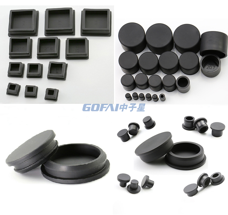 9.6-50.6mm High Temperature Resistant Rubber End Cap Silicone Plug for Hole Pipe Tube