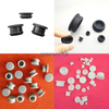 Snap-on Anti Drop Silicone Hole Plug Blanking End Cap with Slot for Pipe Tube