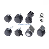 Furniture Office Chair Black Nylon Plastic Casters Wheels with Brakes Replacement Castors