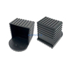 Fitness Equipment Accessories 75*75 mm PVC Foot Cap with Nail / Plastic Anti-Slip Protector Tube End Cap