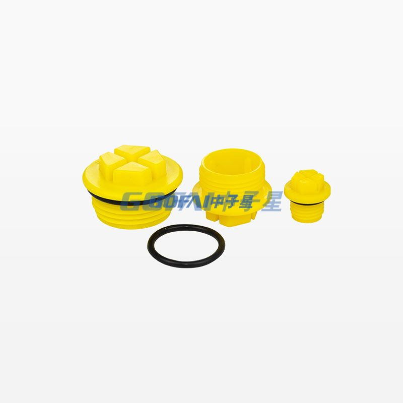 Cross Thread Plug with O-ring Hydraulic Pump Valve Oil Port Dust-proof Waterproof Plug