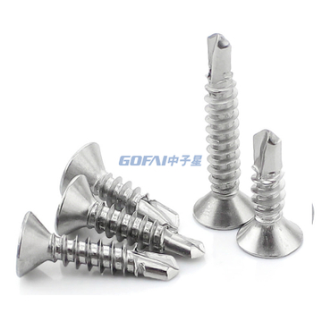 Cross Flat Head Pointed Tail Self Tapping Screw