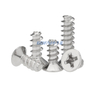 304 316 Stainless Steel Carbon Steel Nickelage Black Cross Countersunk Head Flat Tail Tapping Screws