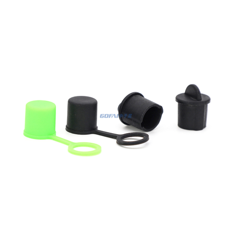 BNC Port Bayonet Nut Connector AV Silicone Dust Plug with Ring for EX1R Video