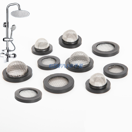 1/2" 3/4" Silicone Stainless Steel Filter Hose Washer for Washing Machine Shower Head Garden Hose