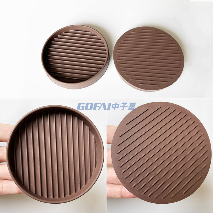 Furniture Caster Cups with Anti Sliding Floor Grip / Wheel Rubber Stopper Floor Protective Pads for Furniture Sofa Beds Chairs
