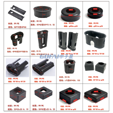 Exercise Equipment Accessories Gym Oval 30*50 to 20*40 Plastic Sliding Sleeve Bushing