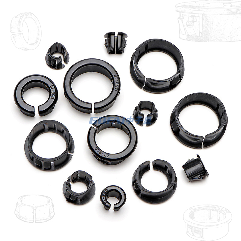 Snap in Locking Nylon Wire Grommet for Furniture Cabinet Panel