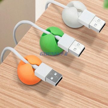 Cable Winder Cord Organizer Earphone Holder Charger Wire Fixing Device Desktop Phone Cables Silicone Tie Fixer Wire Management