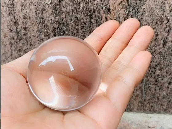 solid acrylic ball