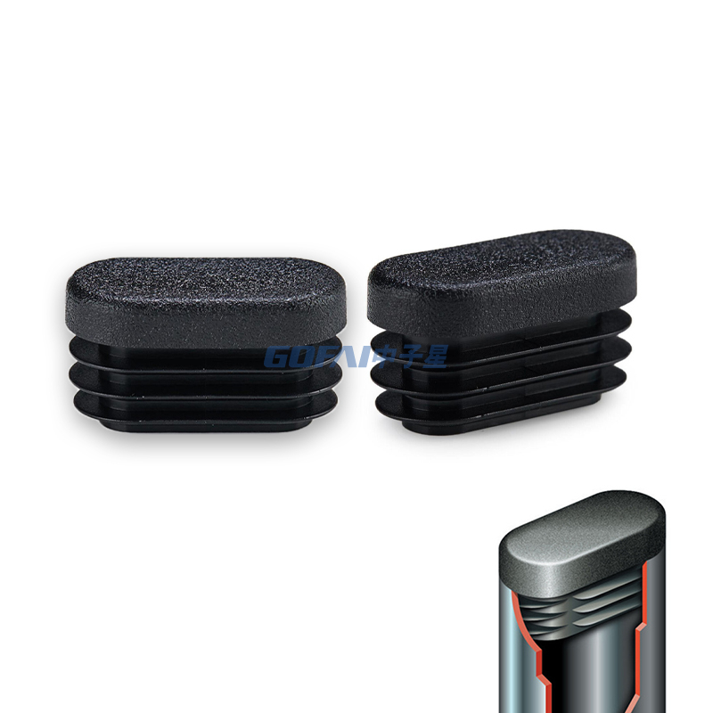 Oval Tube Plastic End Cap Pipe Plug for Furniture Chair Leg Pipe Tube 10*20 12*23 15*30 20*40 30*60 40*80 50*100
