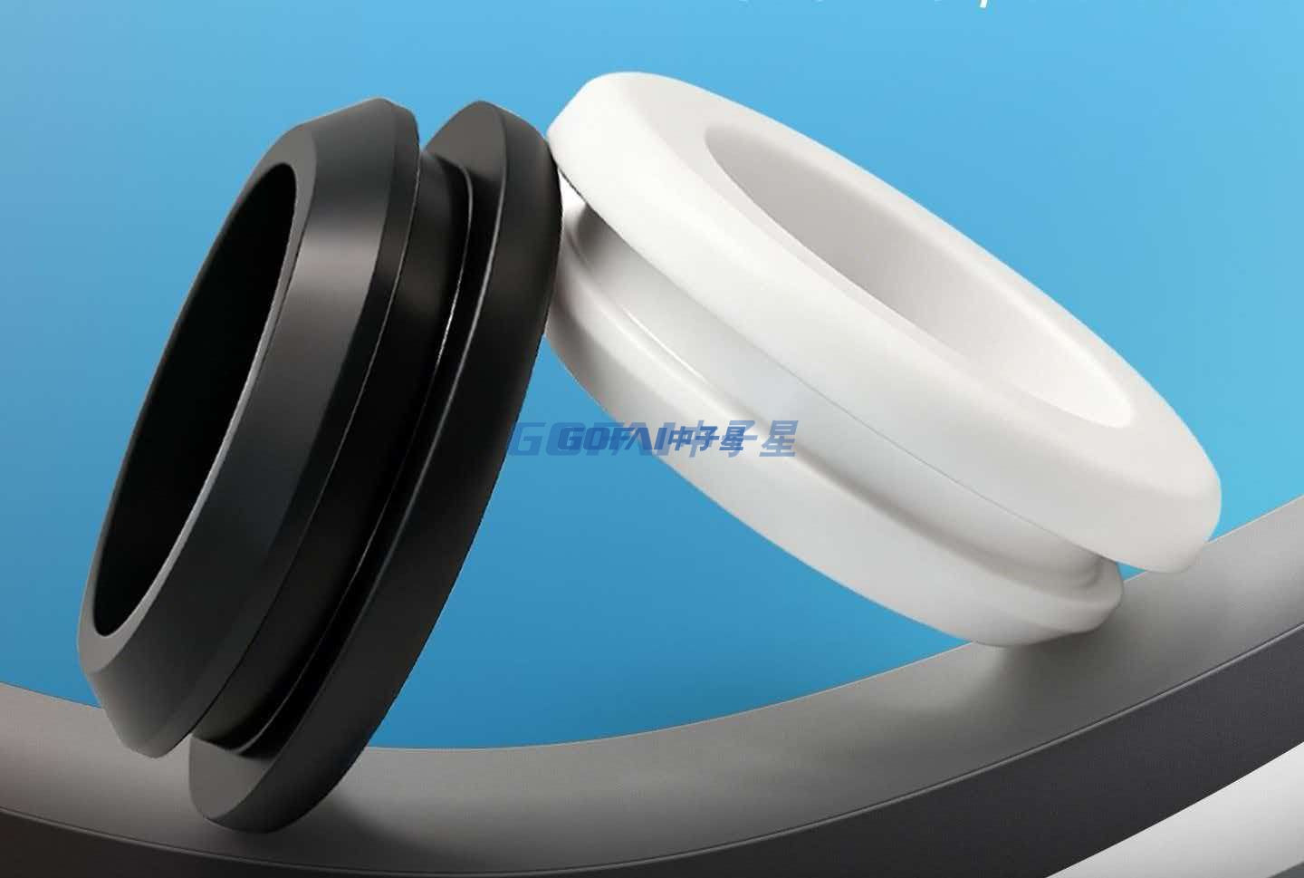 Through Hole Buckled Silicone Rubber Grommet Cable Bushing 